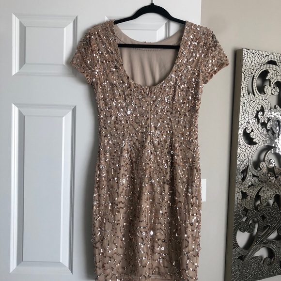 Gold Sequin Dress - Picture 2 of 2